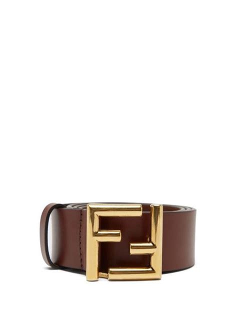 burgundy Fendi Belts for Women 